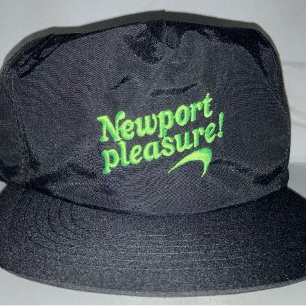 Vintage Newport Pleasure Cigarettes Snapback hat cap rare 90s deadstock hipster